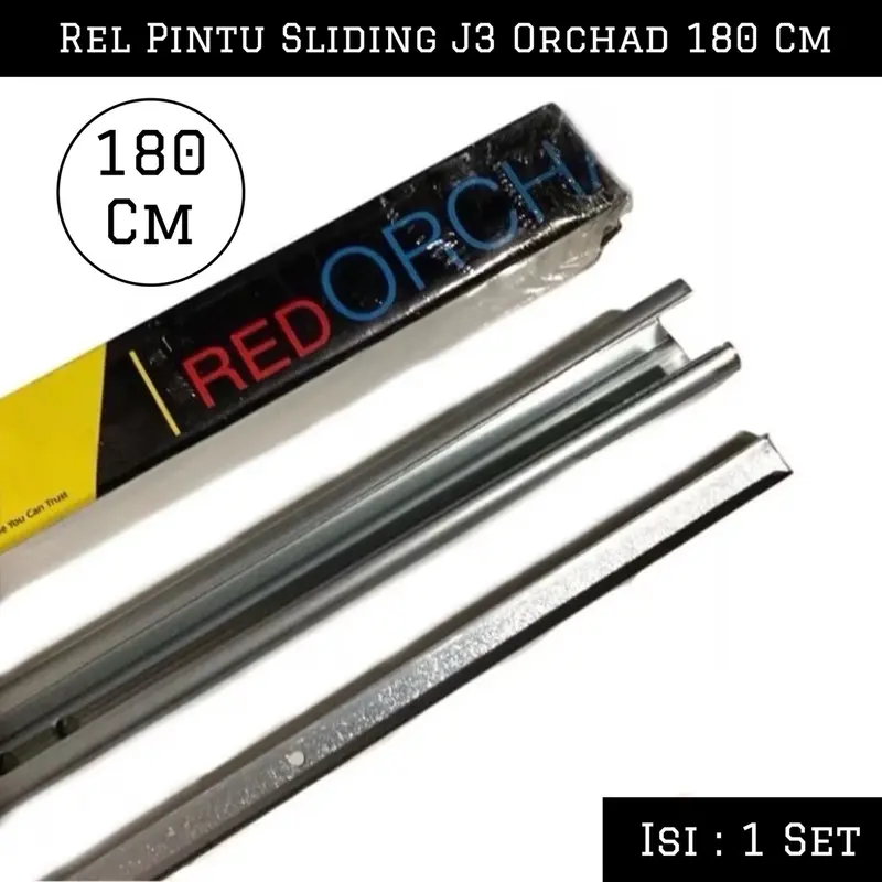 (1 Set + 180 CM) Sliding Track Orchad J3 | Rel Pintu Sliding / Geser Orchad  1 Set 0