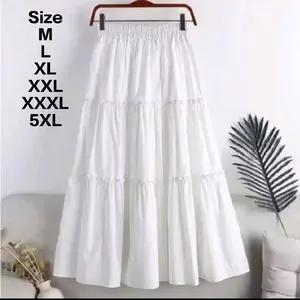Rok Panjang Wanita Size M L XL XXL XXXL 5XL Model Ruffle Layered Style Nyaman Digunakan