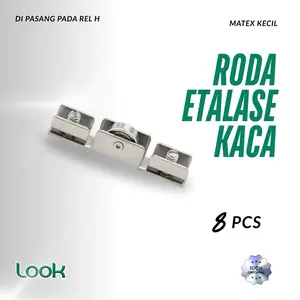 (8pcs) Roda Matex Kecil/Rel Etalase/ Pintu Sleding / Sliding / Premium Quality