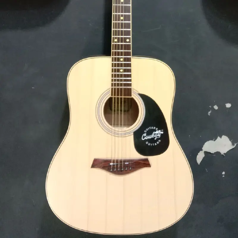 GITAR AKUSTIK & AKUSTIK ELEKTRIK COBOI custom TANAM BESI & BERGARANSI GRATIS PEKING KAYU 2