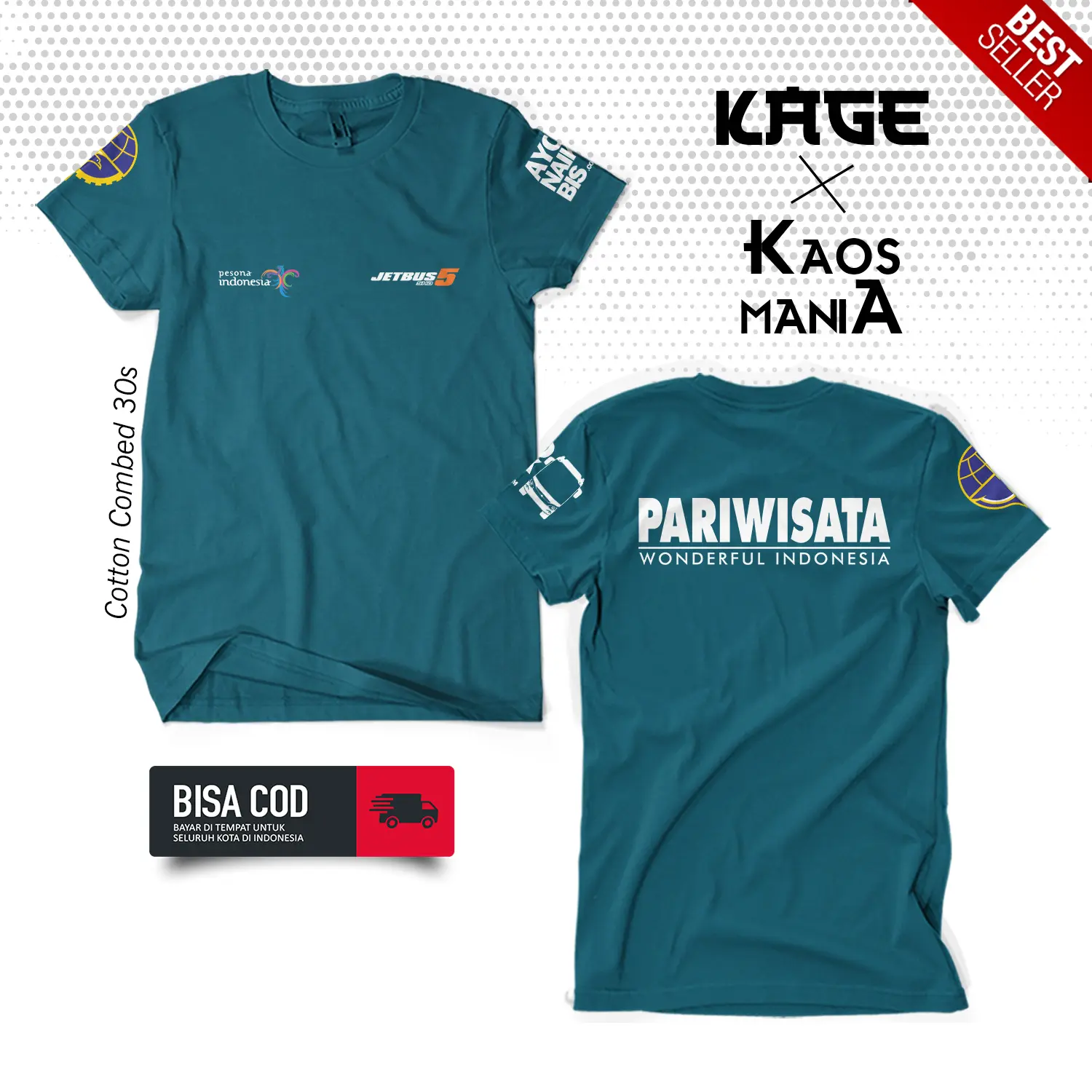 Kaos TRAVEL PARIWISATA JETBUS 5 Elf Bus Indonesia KAOS KAGE Baju Distro