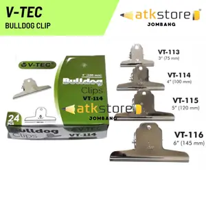 VTEC Bulldog Clip Dokumen 3 4 5 6 INCH Klip Kertas VTEC Serbaguna