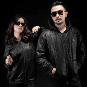 MNTC-Zipper Embos Premium BLACK-ON-BLACK