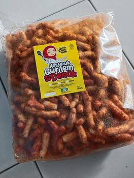 Product Review of Kerupuk Gurilem Si Denok isi 500 gram Cemilan khas Bandung Barat Rasa Kacang Pedas Camilan Food from s**i 0