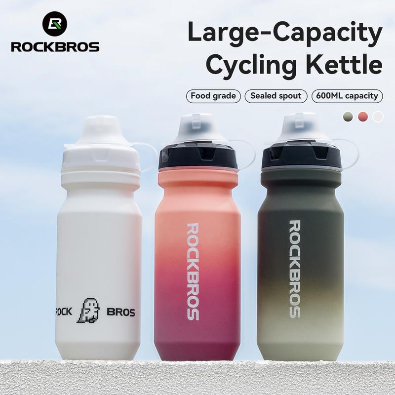 Bình Nước Thể Thao, ROCKBROS, Dung Tích 600 / 750ml, Miệng Rộng 5.3CM, Được Làm Bằng Chất Liệu TPE Cấp Thực Phẩm, Có Ống Nguyện Và Nắp Chống Bụi, Thích Hợp Cho Thể Thao Và Sử Dụng Hàng Ngày, Bình Hydrat Hóa
