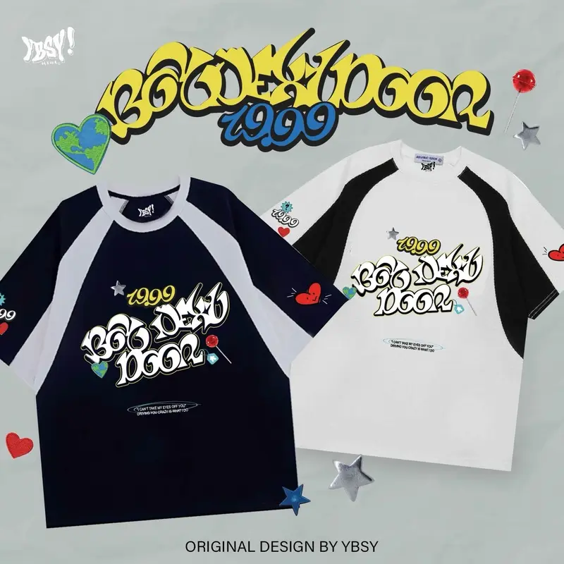 LAST STOCK !!!Y2K BoyNextDoor two tone t-shirt 0