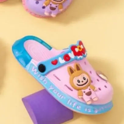 sandal baim lampu LID labubu anak anak viral 168-4XS (19-29) sandal baim anak anak karakter labubu menyala terbaru Fashion Sepatu 1