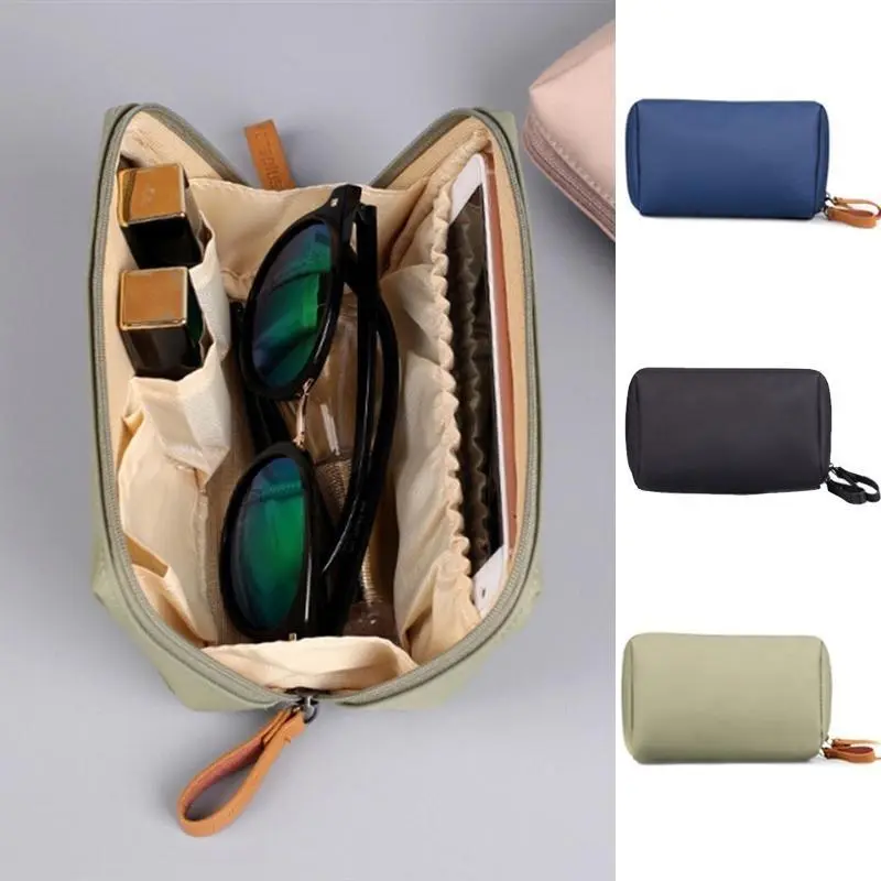 Multi-functional Waterproof Nylon Cosmetic Bag Storage Makeup Bag Casual Purse Cosmetic Case Portable Travel Bags Wash Gargle Bag Dumplings Bag