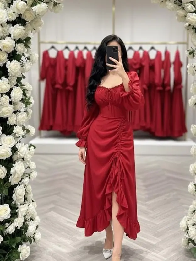 Vannesa dres natal tahun baru-dress kondangan-dress pesta