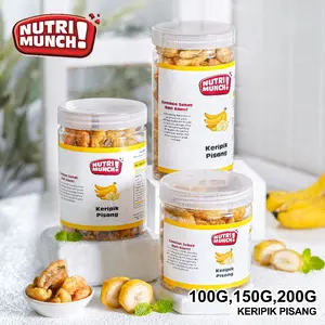 Keripik Pisang Camilan Renyah Manis Alami 100g 150g 200g