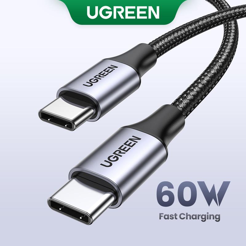UGREEN PD 60W, Cáp USB C, Cáp sạc nhanh Type C sang Type C, Cable 50150