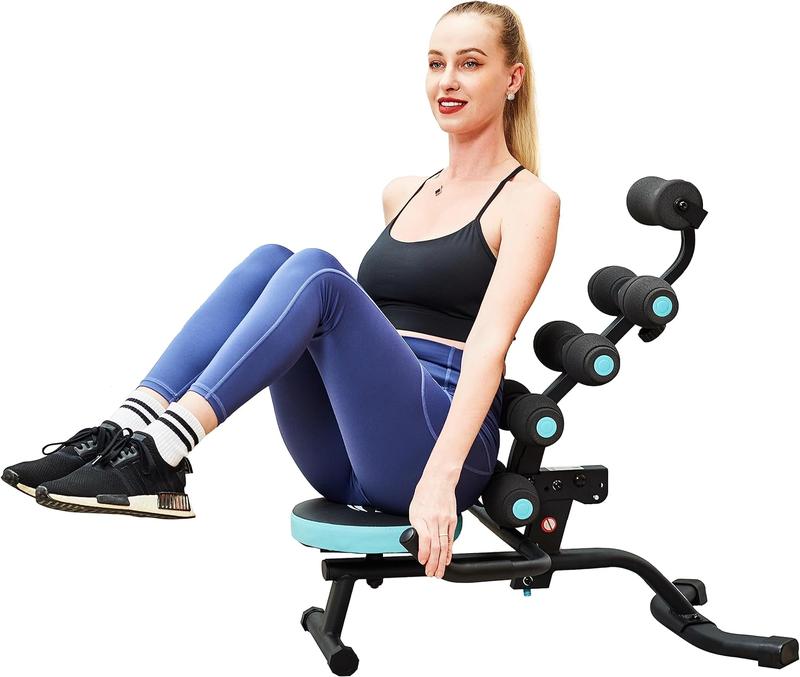 Ghế tập xoay tập thể dục với con lăn xốp để rèn luyện sức mạnh cốt lõi và bụng thư giãn lưng kéo giãn 360 ° Ghế xoay dung cutap