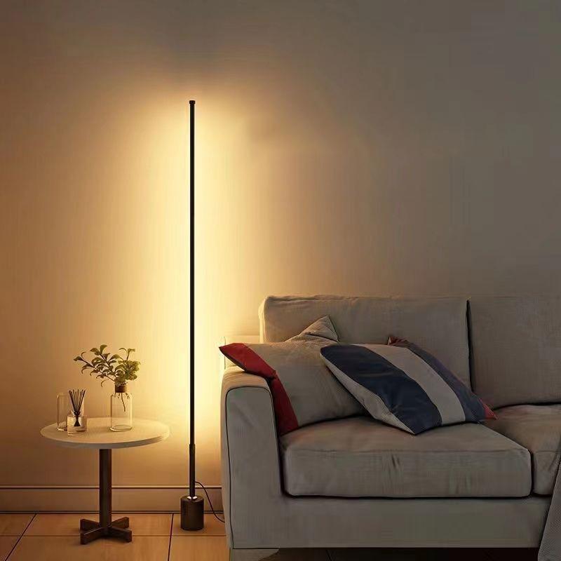 Product Introduction of LED Minimalist Floor Lamp , Height 100cm , Modern Line Design Standing Lamp Corner Lamp For Living Room / Bedroom / Study 7