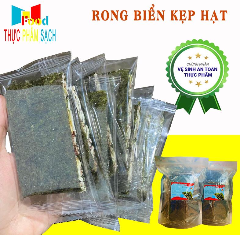 Rong Biển Kẹp Hạt - Lá Rong Biển Mix Các Loại Hạt - Đồ Ăn Vặt