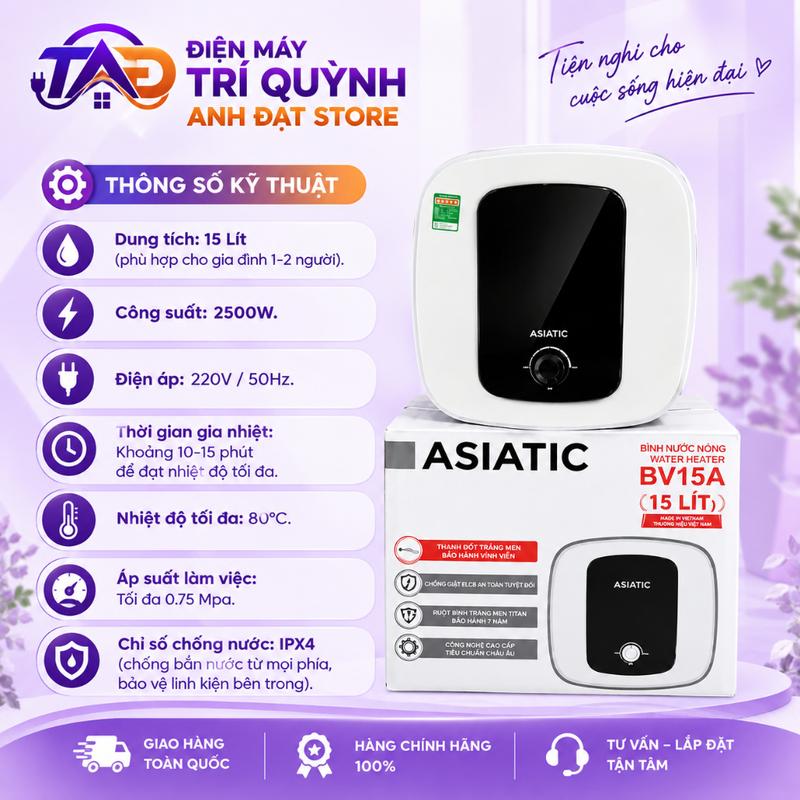 BÌNH NÓNG LẠNH ASIATIC 20L VUÔNG
