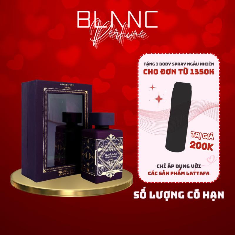 Nước Hoa Unisex Lattafa Badee Al Oud Amethyst EDP Perfume Cosmetic Xịt Thơm