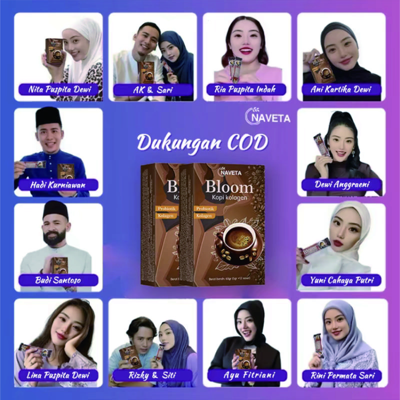 Bloom Collagen Coffee 60g KOPI COLLAGEN - 1 BOX ISI 12 SASET 2