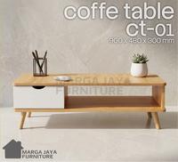 Gambar Coffee Table / Lemari TV buffet drawer Meja Tamu serba guna Oak Putih - CT 01, kardus dari Toko Marga Jaya Furniture_NEW Kota Administrasi Jakarta Timur 1 Tokopedia
