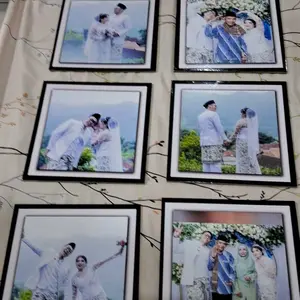CETAK FOTO ISI 10 PCS UKURAN 20X20 cm Hiasan Dinding Poster Kado Kamar & Ruang Keluarga Bahan MDF Tebal 6 mm Kualitas Premium Tidak Luntur