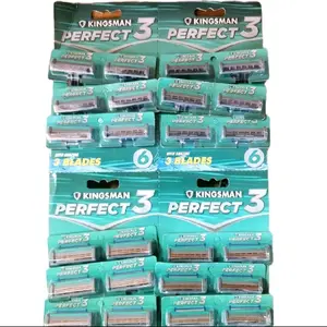 6pcs 12pcs 18pcs 24pcs alat cukur 3mata pisau bulu ketiak bulu kaki kelek pengok kumis pencukur cukur kumis