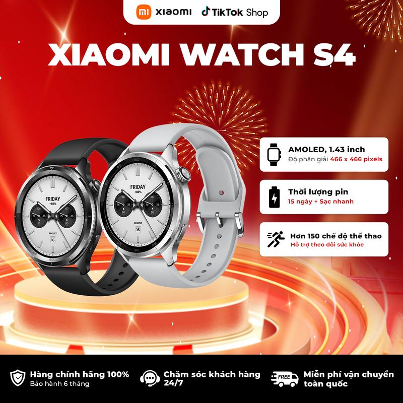 Đồng Hồ Thể Thao Thông Minh Xiaomi Watch S4 _ Phiên Bản Quốc Tế Bảo Hành 12 Tháng