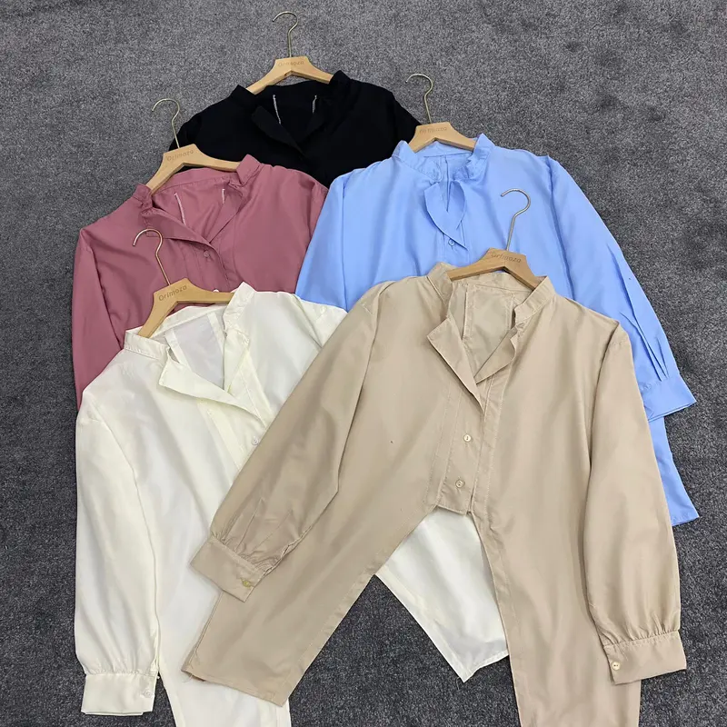 Lily Kemeja Crop Oversize Katun Polimicro 1