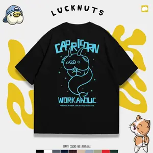 Lucknuts Kaos Distro Capricorn Zodiac Pria Wanita Cotton Combed 24s