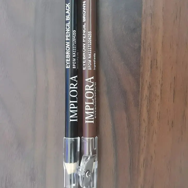 pensil alis implora IMPLORA eyebrow pencil 2 in 1 | pensil alis murah Waterproof 6