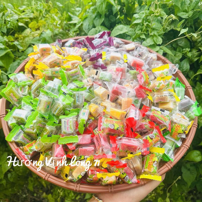 Kẹo Dừa Truyền Thống  BẾN TRE Mix nhiều Vị - Ăn Vặt Candy Food