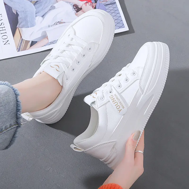 【100% impor】 sepatu sepatu wanita sepatu kasual sepatu kets sepatu kets kasual casual terbaru imurah keren COD Merah 5
