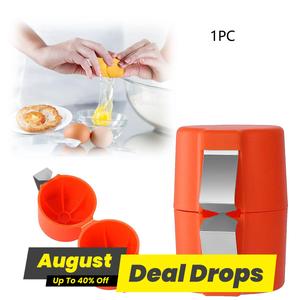 Household Kitchen Egg Opener, 1 Count Stainless Steel Save Effort Egg Opener, Kitchen Baking Utensils & Gadgets for Home Bread Cake Shop, Egg Cracker Tool