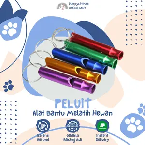 Pelatih Segala Jenis Hewan PELUIT ALUMUNIUM Ultrasonik Terdapat Gantungan Kunci