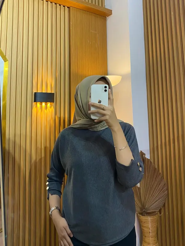 Kanaya Top Blouse Knit Batwing Paket Hemat Atasan Wanita By Razka 6