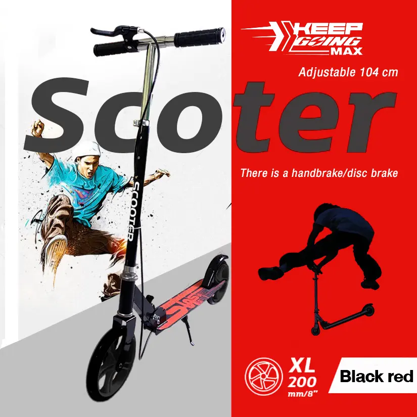 Advanced Scooter Shock absorption performance Good Quality Adult/Teens Scooter Two-wheeled 0Double Hand brake