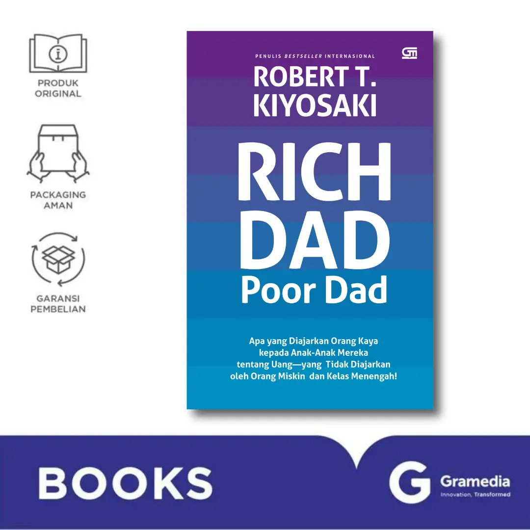 Buku Rich Dad Poor Dad - Robert T. Kiyosaki (Bahasa Indonesia) anak psychology