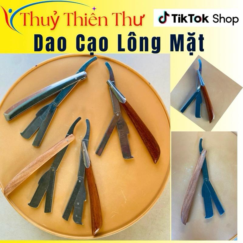   Tặng 1Lam   Dao Cạo Lông Mặt Cạo Râu Cán Gỗ Và Cán Inox Có Mỏ Chất Liệu Inox Gỗ Phù Hợp Cho Thợ Cắt Tóc Và Gia Đình 