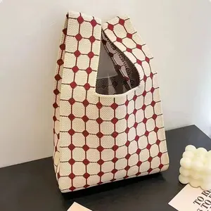 Tote Bag Korean ,Tas Hampers Bag Knitted Bag Kado