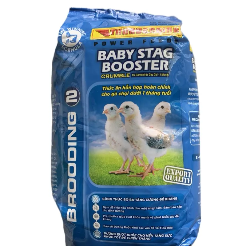 Thức ăn cho gà con hàng nhập giúp gà con mau lớn khỏe mạnh dạng túi 1 kg 1