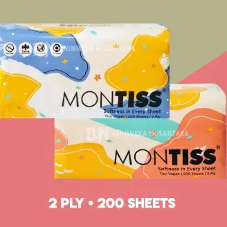 Rejeki Mart- Montiss Softpack Tissue 200 Sheets