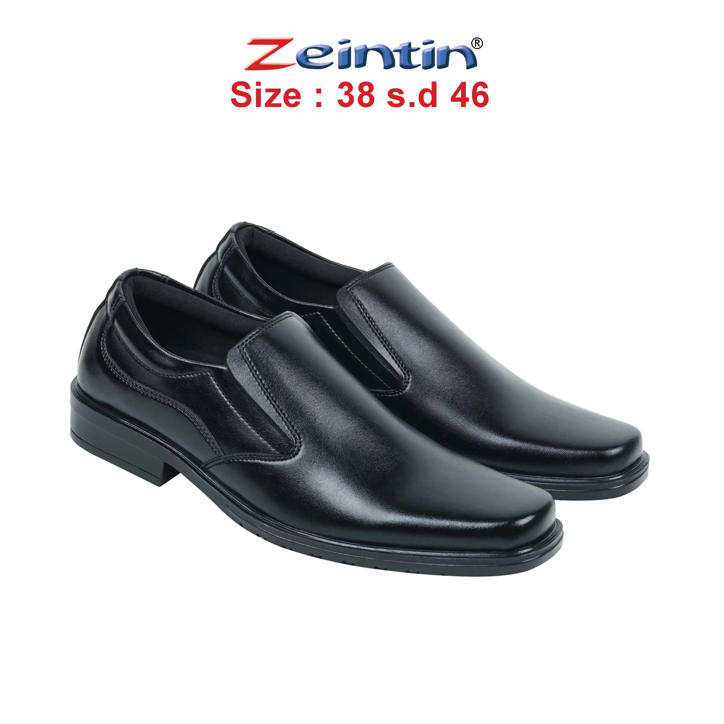 Zeintin - Sepatu Pantofel Pria Terbaru Slip On Original Zeintin BJ shoes kerja hitam Fantofel