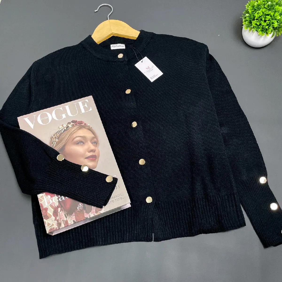 Cardigan Rajutan Starla dengan Desain Bintang - Sweater Atasan Wanita
