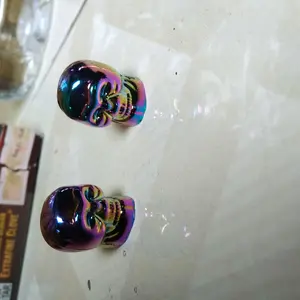 Tutup Pentil Ban Motif Unik Inti Tembaga Universal Mobil Sepeda Motor Tutup Katup Ban Berkualitas Tinggi dengan Desain Warna-warni Car ABS Material