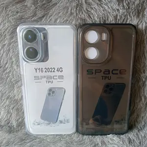 Softcase Casing VI Y16 2022 Selikon Bening Trasparan Pelindung belakang HP+Camera