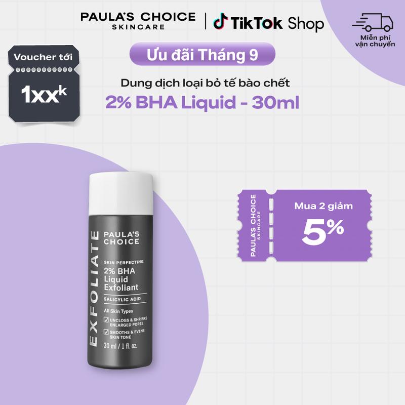 Tẩy tế bào chết hỗ trợ làm sạch sâu Paula's Choice Skin Perfecting 2% BHA…