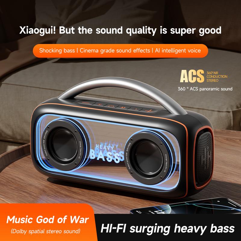  Loa Bluetooth Heavy Bass 34 Chính Hãng Loa Cầm Tay Di Động Âm Bass Mạnh RGB Atmosphere Lighting Effect TWS Wireless Interconnection 
