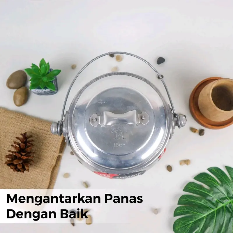 Maspion Ljawa Panci Periuk 16 18 20 22 cm Panci Kastrol Liwet Periuk Alumunium Panci Rebus Aluminium Alat Masak Dapur 2