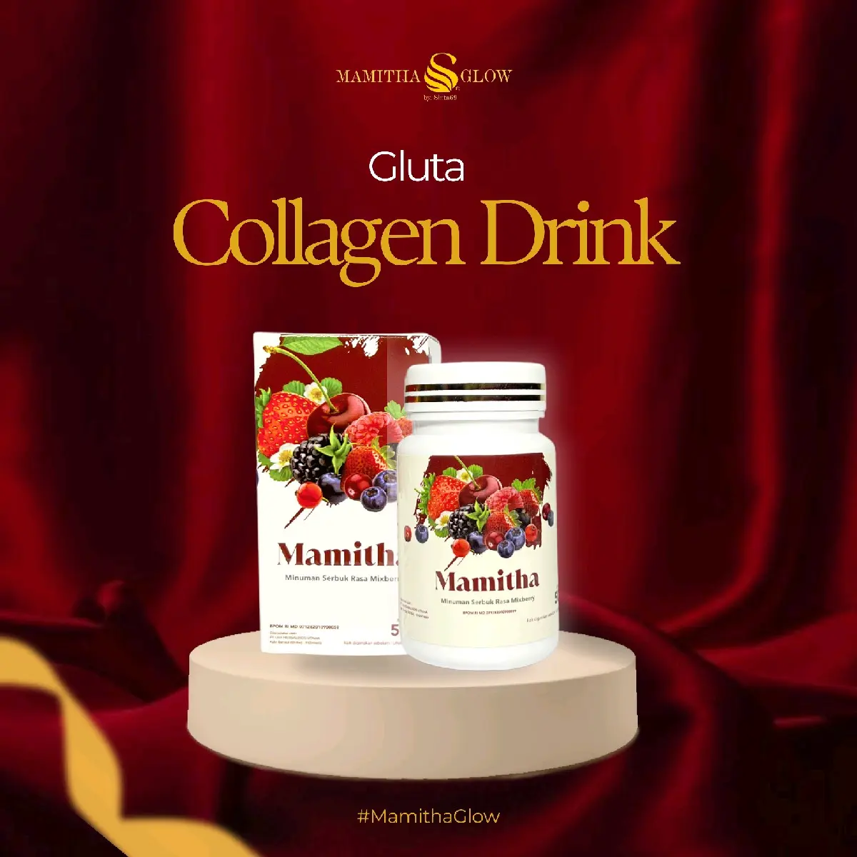 MAMITHA MINUMAN SERBUK RASA MIXBERRY I MAMITHAGLOW BY.SINTA 69