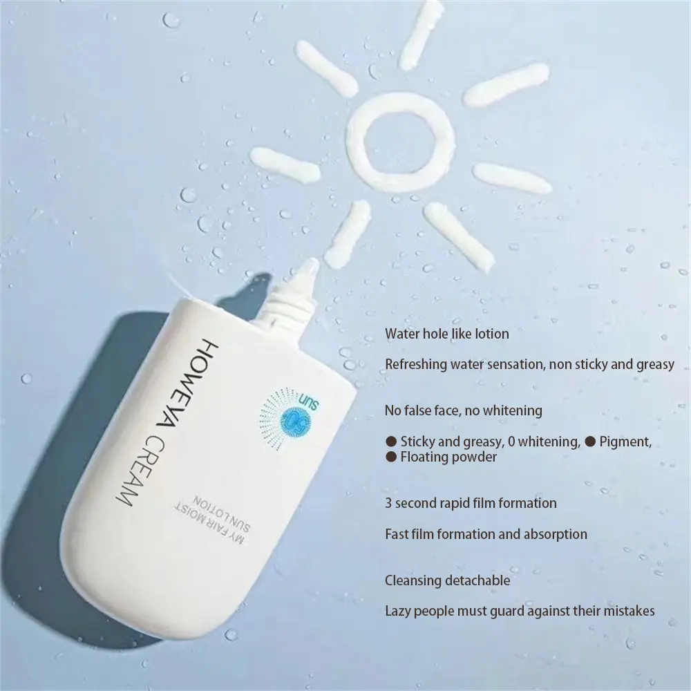 Korean Face Sunscreen Light, Thin, Refreshing SPF 50 Solar Protection Cream, Solar Blocker for Women Refreshing Whitening Oil-control Sunscreen 50g Facial Hydrating Hydrating Skincare Makeup Powder Repair Skin Repair Hydrate Moisturizer Moisture Comfort