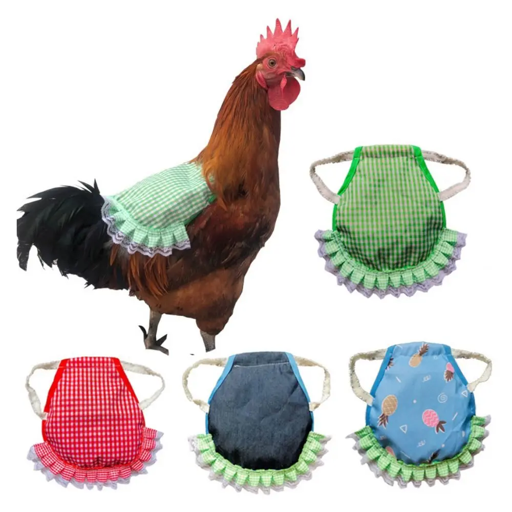 Practical Cloth Chicken Saddle Apron Soft Chicken Harness Vest Poultry Apron Adjustable Chicken Feather Protector For Chicken Birds