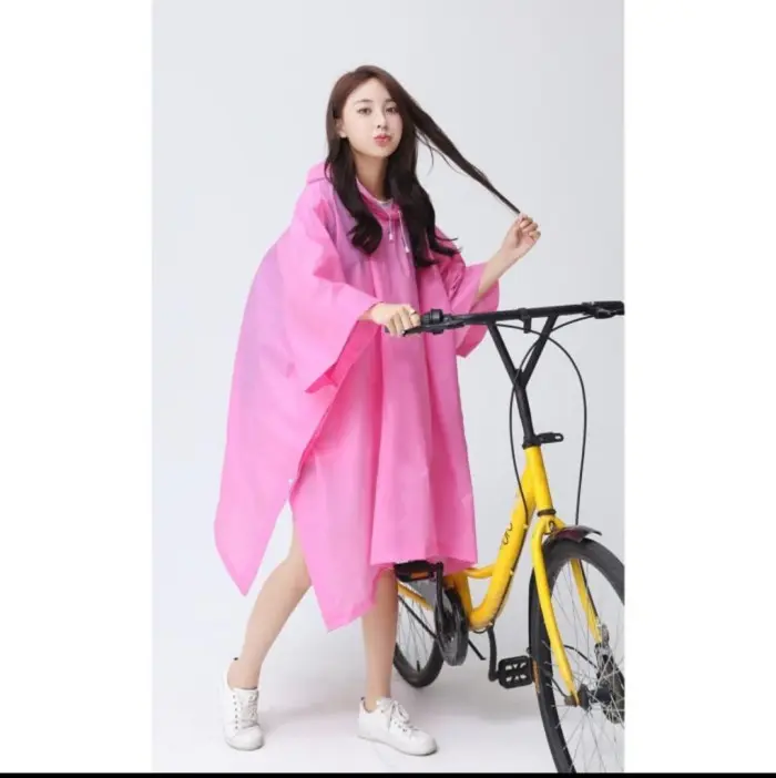 Jas Hujan Ponco/Poncho/Kalong/ Vinyl Pria Wanita Dewasa EVA